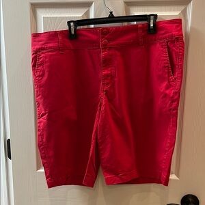 Westport, women’s 16W, Vibrant red, Bermuda Shorts